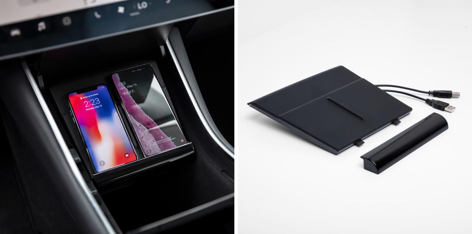 Tesla launches Model 3 Qi wireless phone charger at a premium price - Electrek