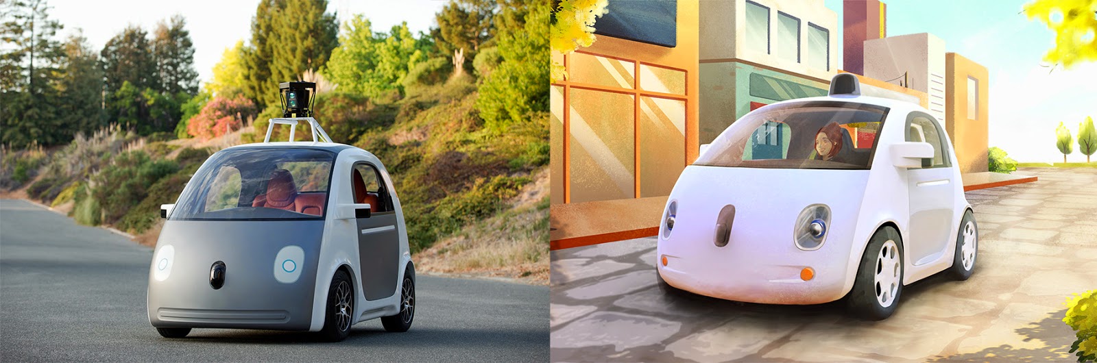 Google's selfdriving electric car shown to public Electrek