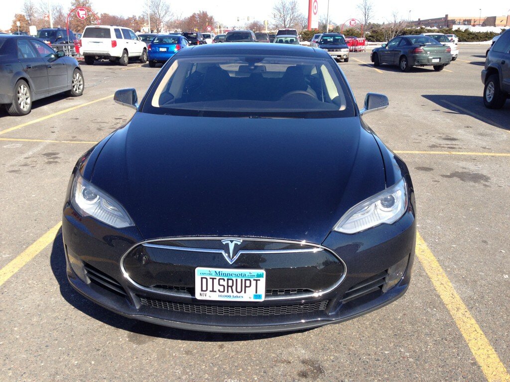 Tesla model s plate