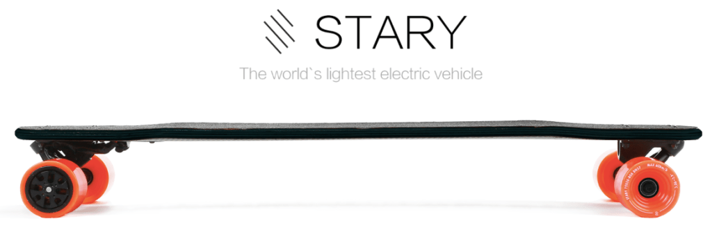 boykot Ikke moderigtigt forfremmelse Stary Board cuts the weight to become the "world's lightest" electric  vehicle | Electrek