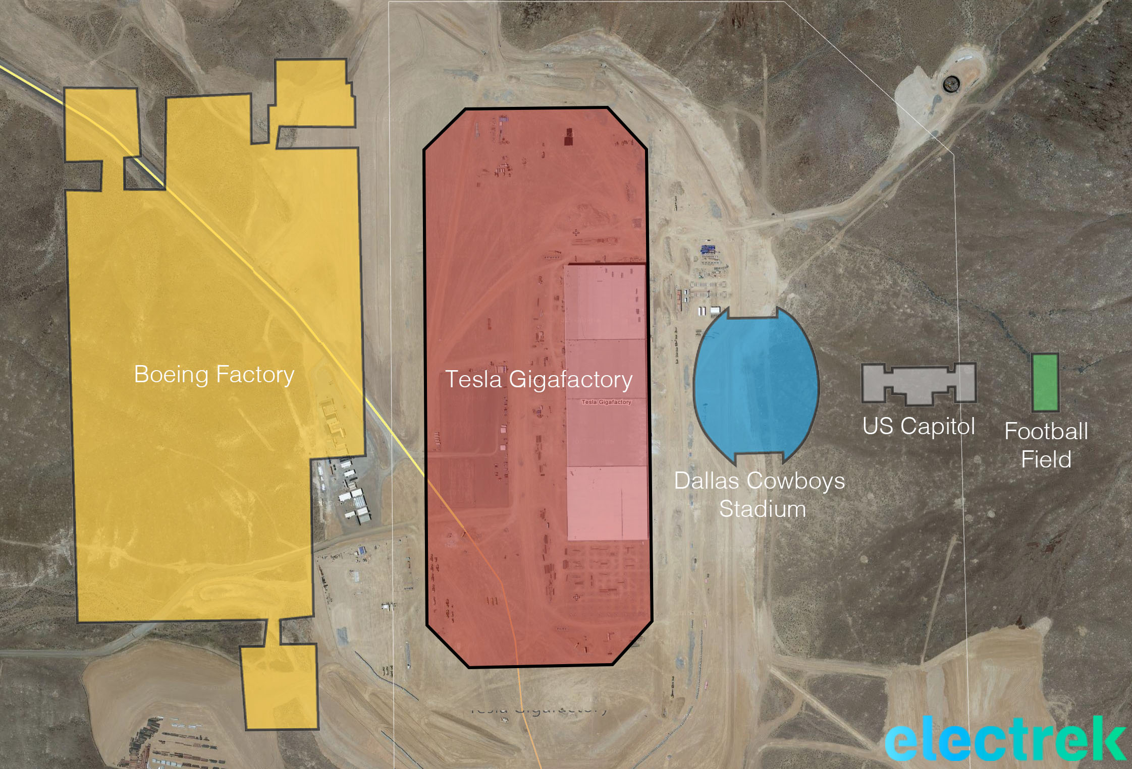 Tesla Gigafactory Shown Progressing But Still A Fraction Of Its Final