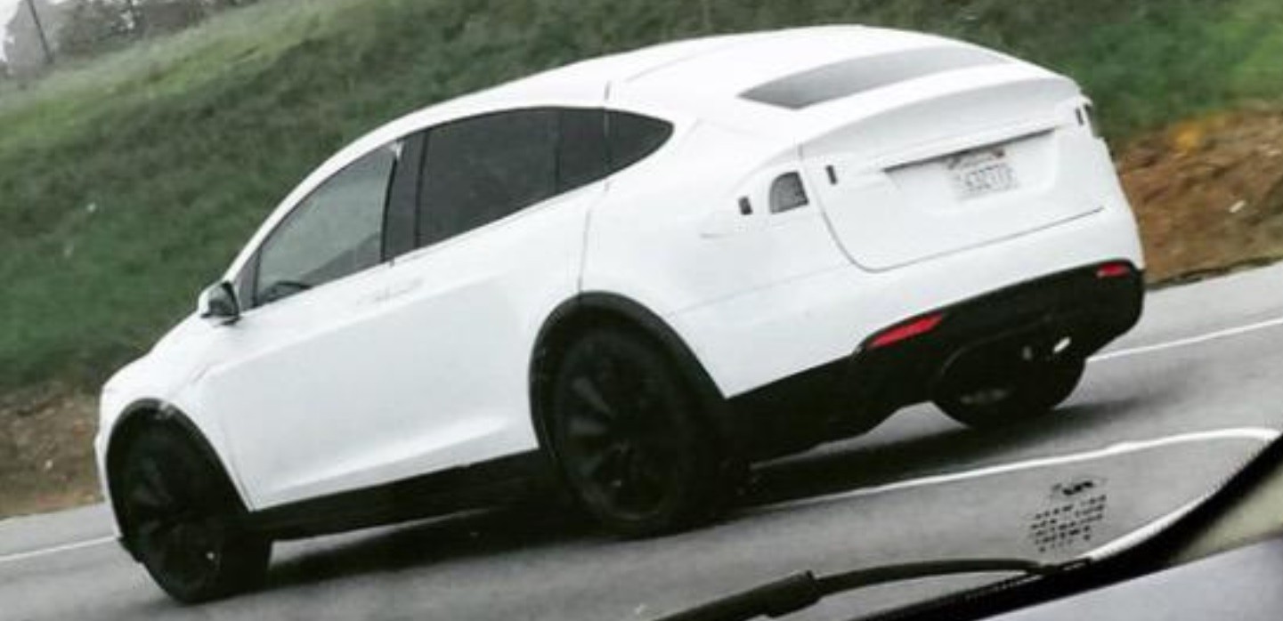 new tesla model x pictures emerged possibly of production models