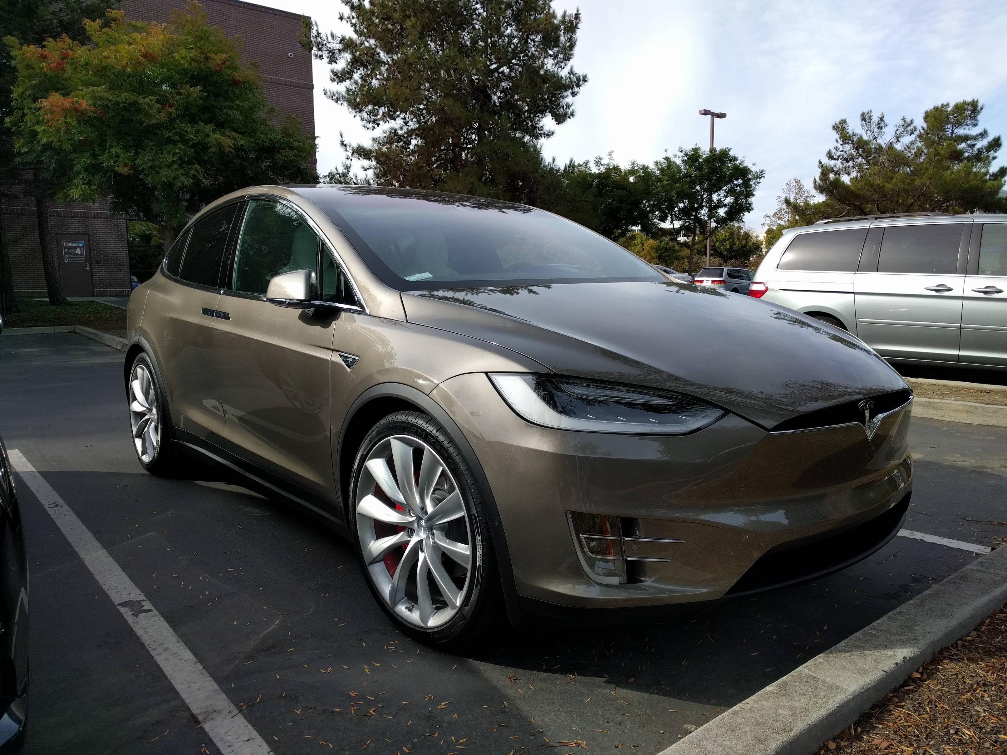 Production brown/beige Model X in the wild [Gallery] | Electrek