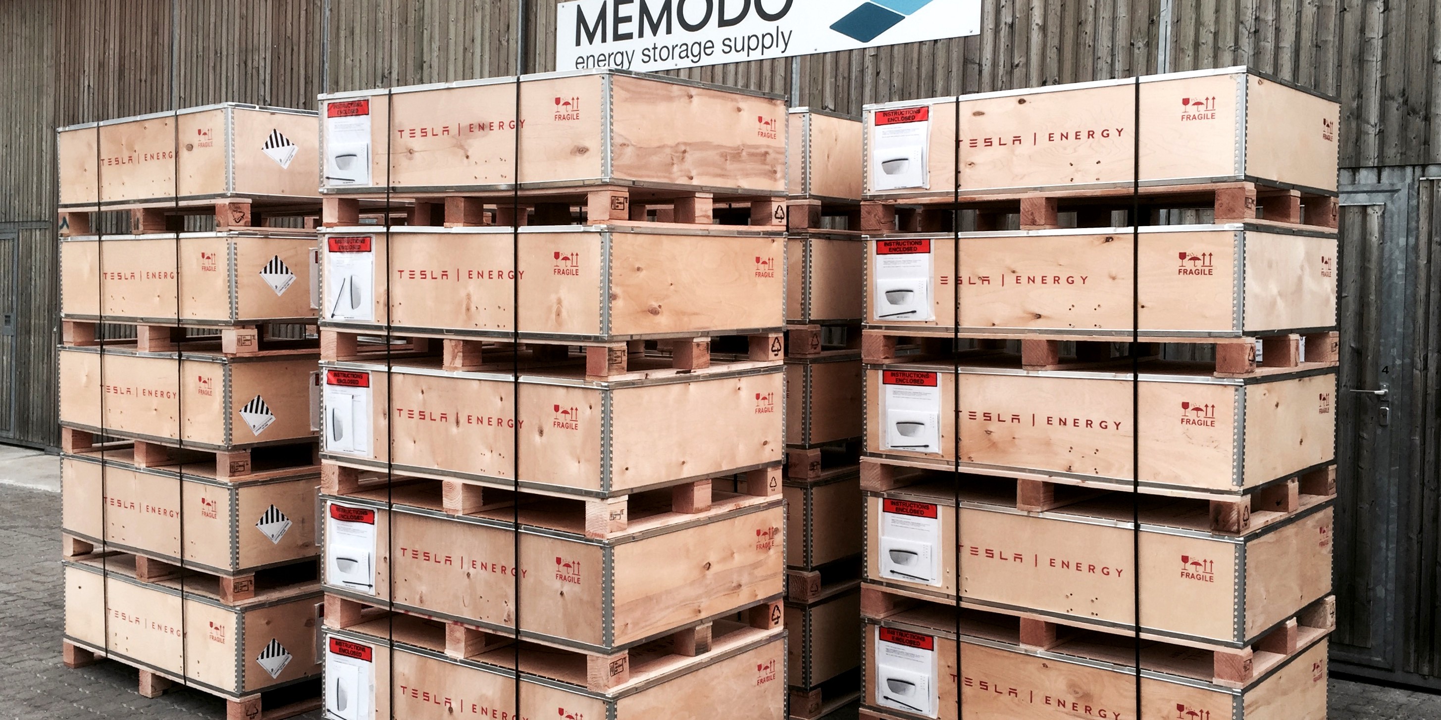 Tesla Powerwall arrives in Germany - Memodo receives large shipment and