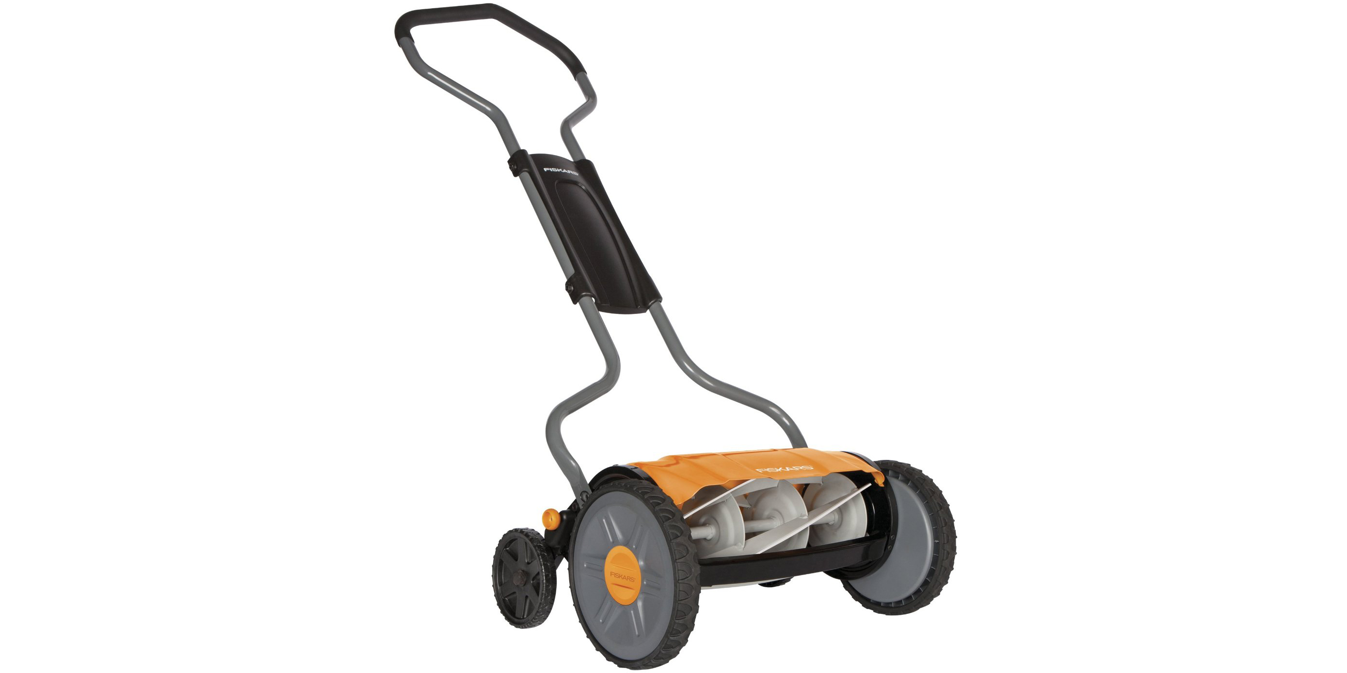 Green Deals Fiskars 17 inch StaySharp Plus Push Reel Lawn Mower 170 shipped Reg. 190 more Electrek