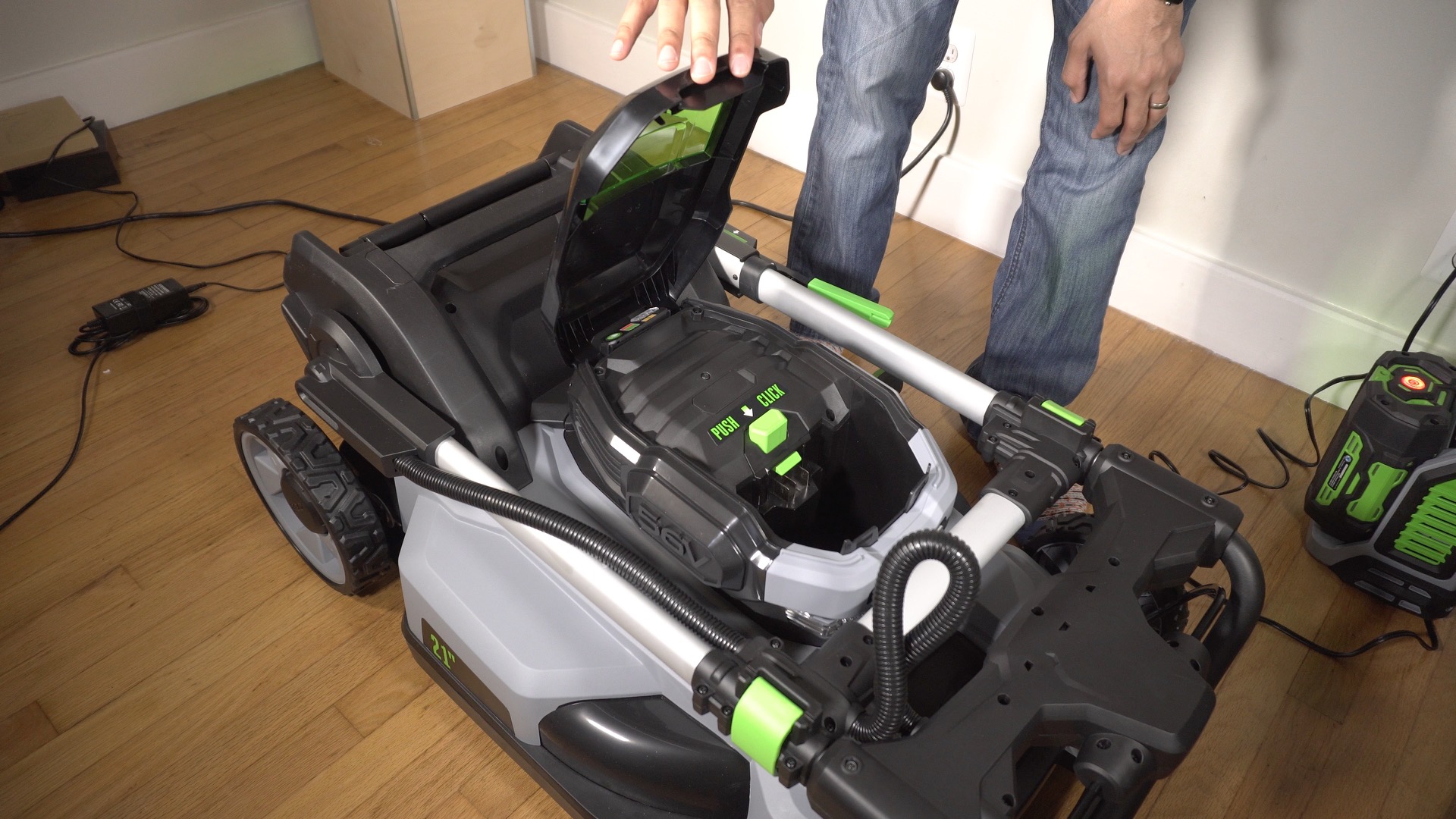 Review EGO Power+ batterypowered lawn mower takes much of the pain