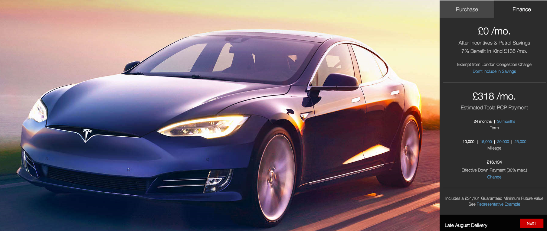 Tesla says you can get new Model S monthly cost down to £0 in London