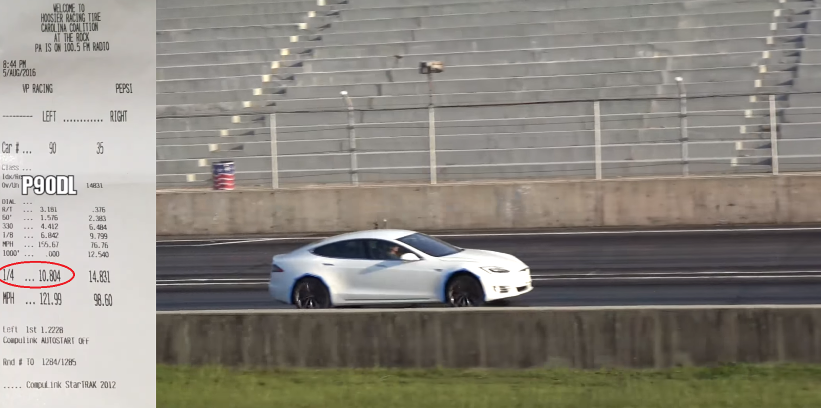 Tesla Model S P90d With Ludicrous Mode Runs A Quarter Mile