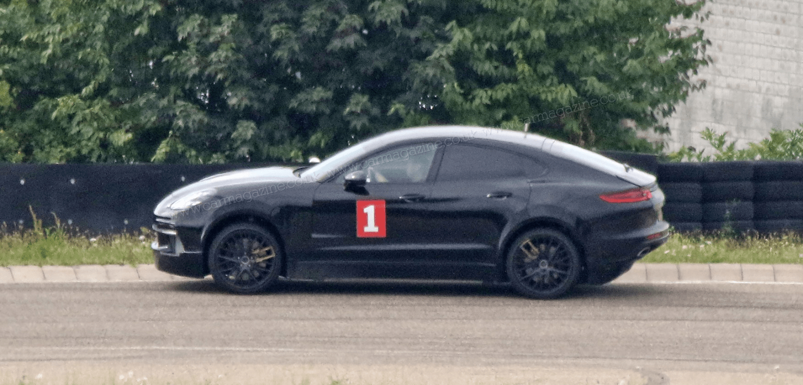 all electric porsche cayenne coupe test mule