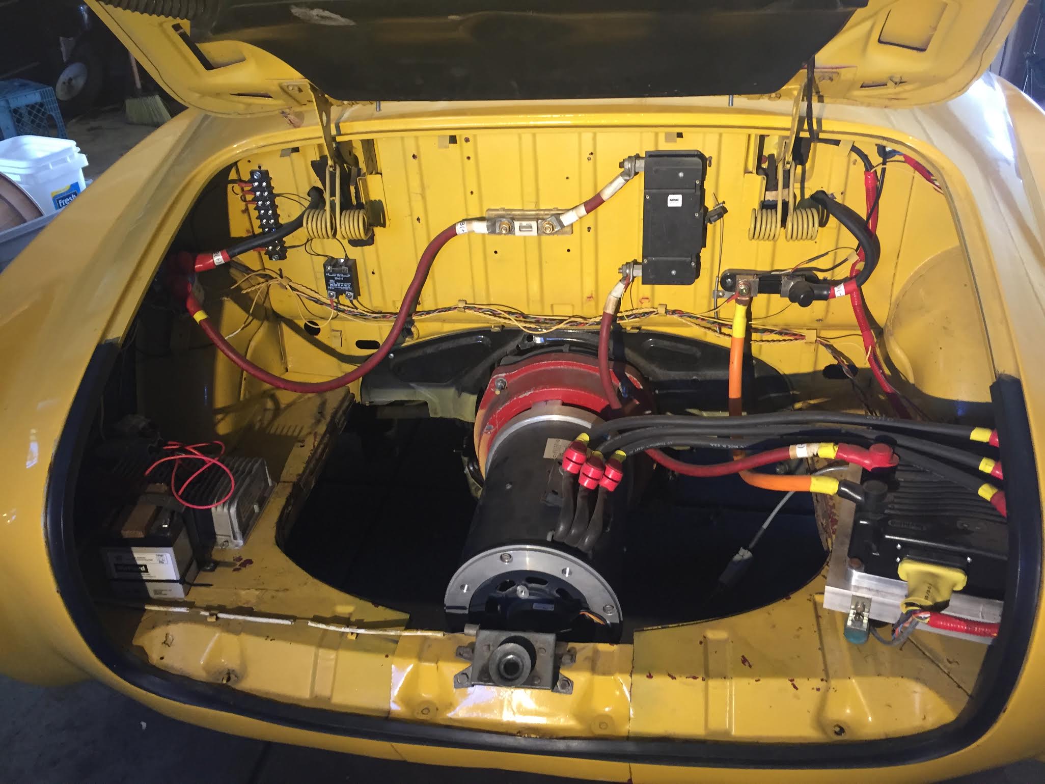 Vw karmann ghia electric outlet conversion