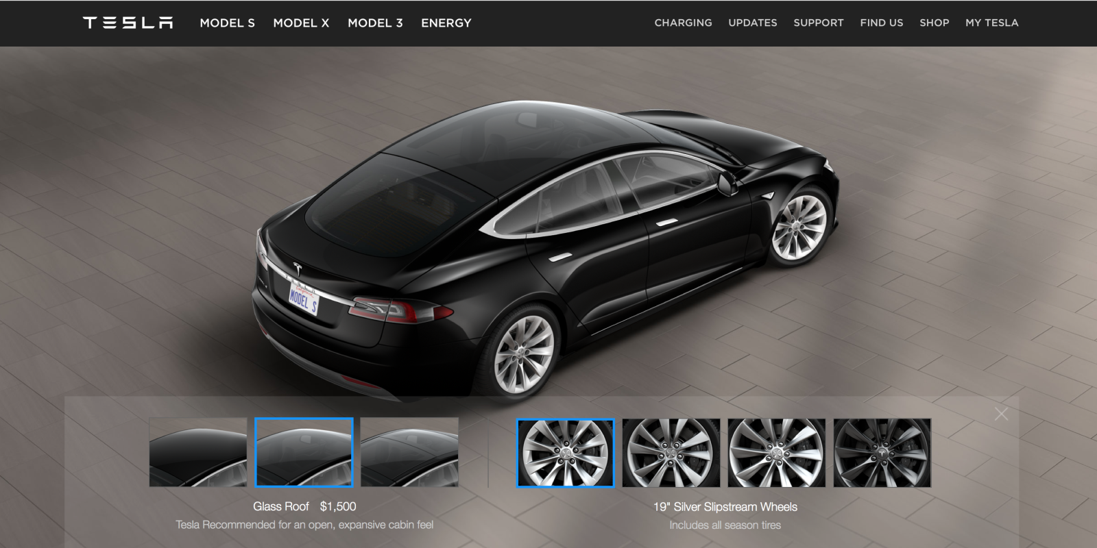 Tesla adds new Glass Roof Model S option; discontinues P90D
