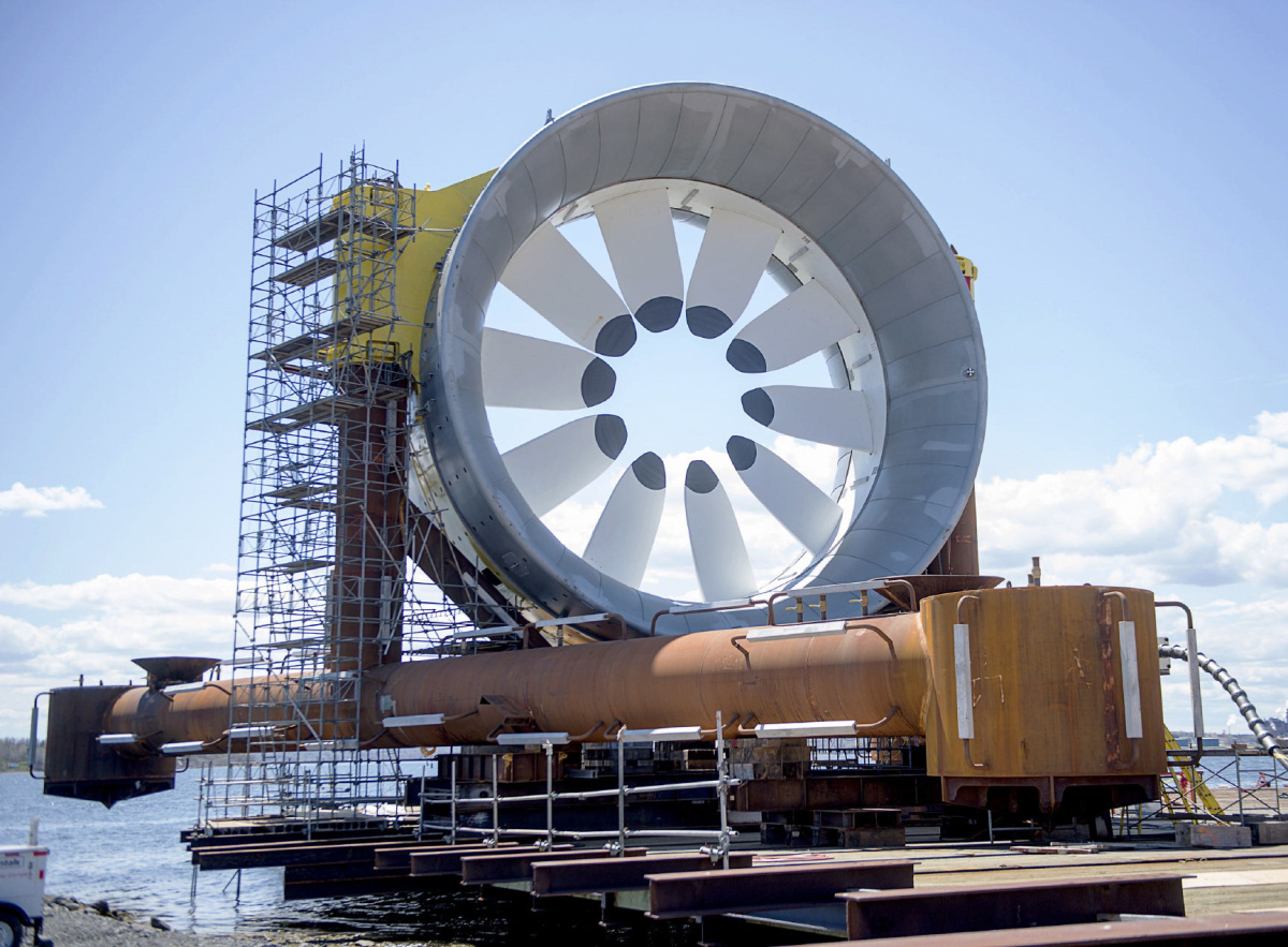 Massive New Tidal Turbine Has Been Deployed On The Coast Of Nova Scotia And Now Produces 8345