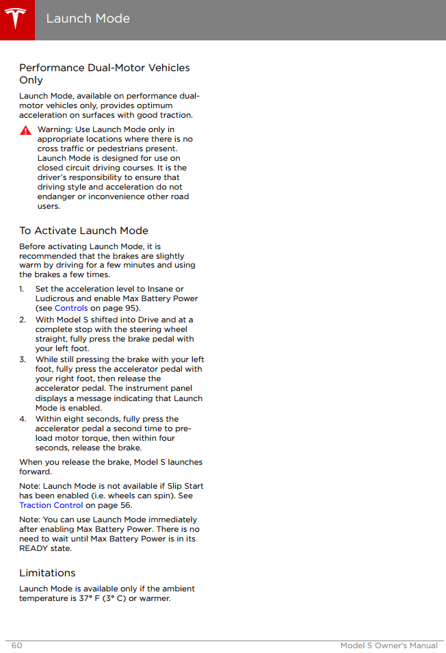 Tesla confirms that it limits the power of performance vehicles after