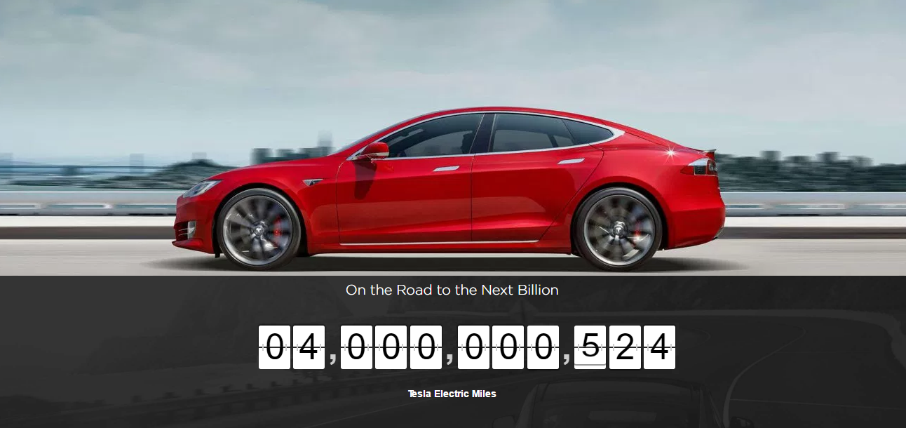 Tesla’s global fleet reaches 4 billion electric miles driven ahead of