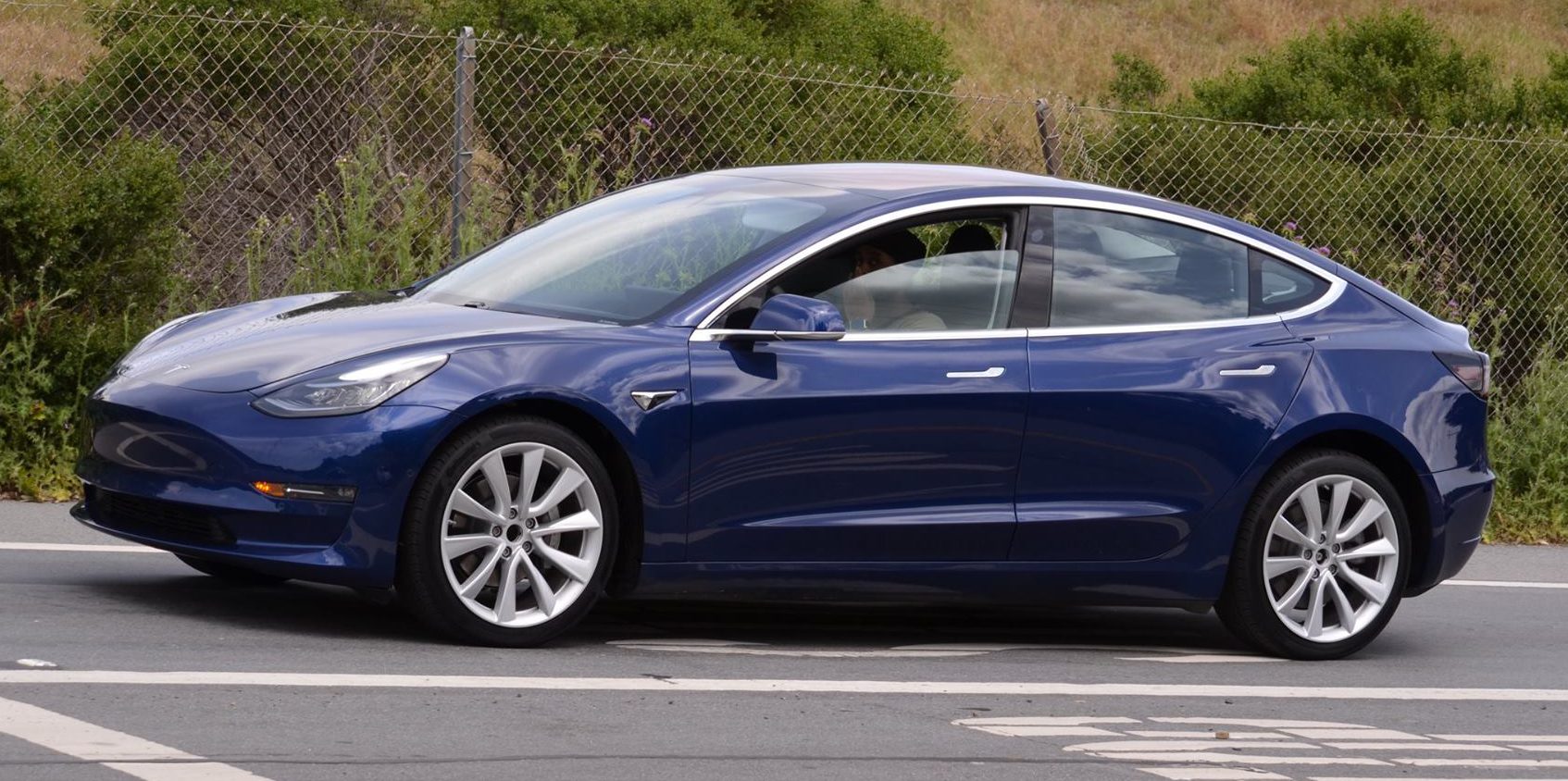 Tesla Model 3 updated version of the blue release candidate spotted