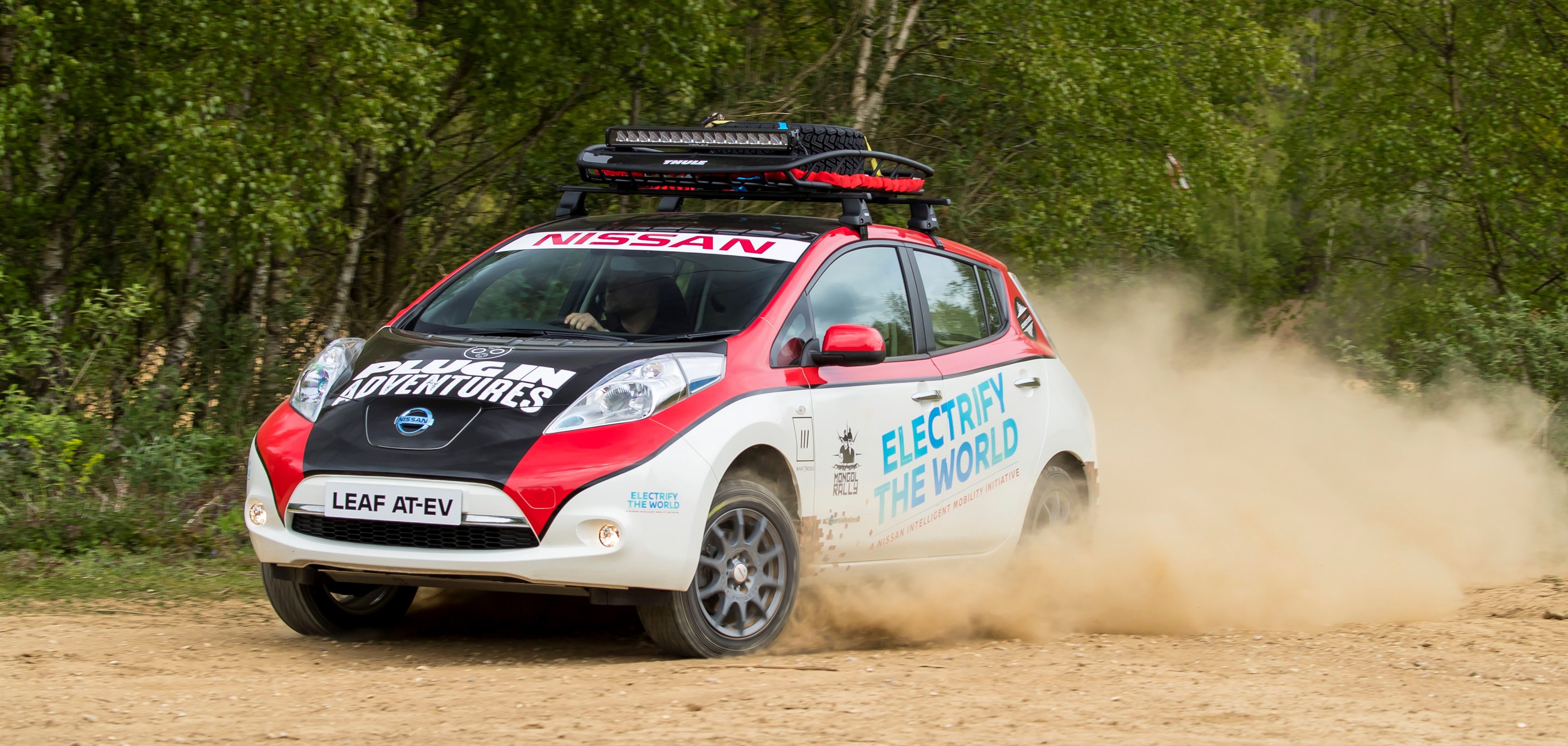 Nissan Leaf modified to create an allelectric rally vehicle Electrek