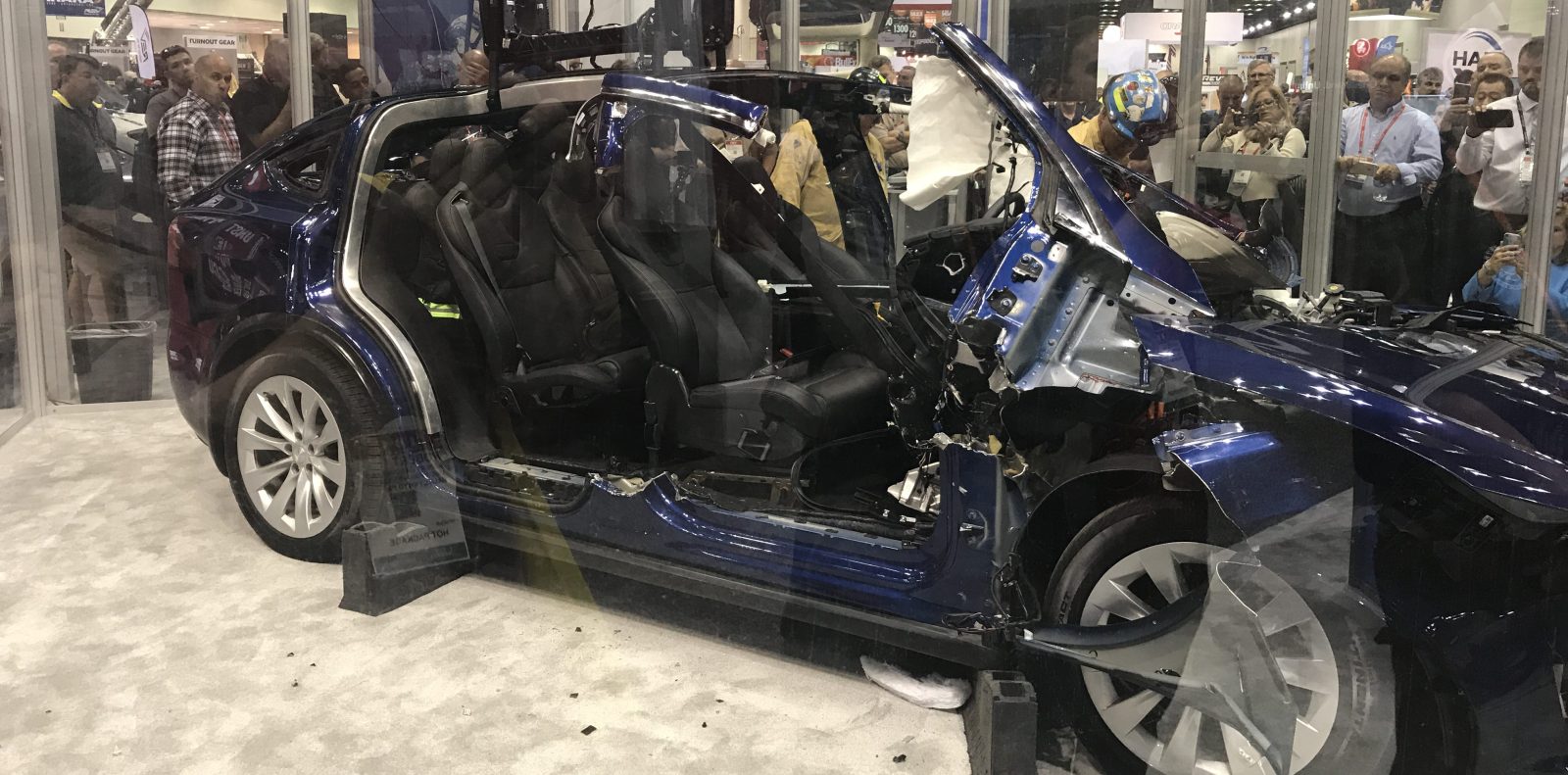 Mercedes benchmarked and dismantled a Tesla Model X in the weirdest way  ahead of launching its own electric SUV