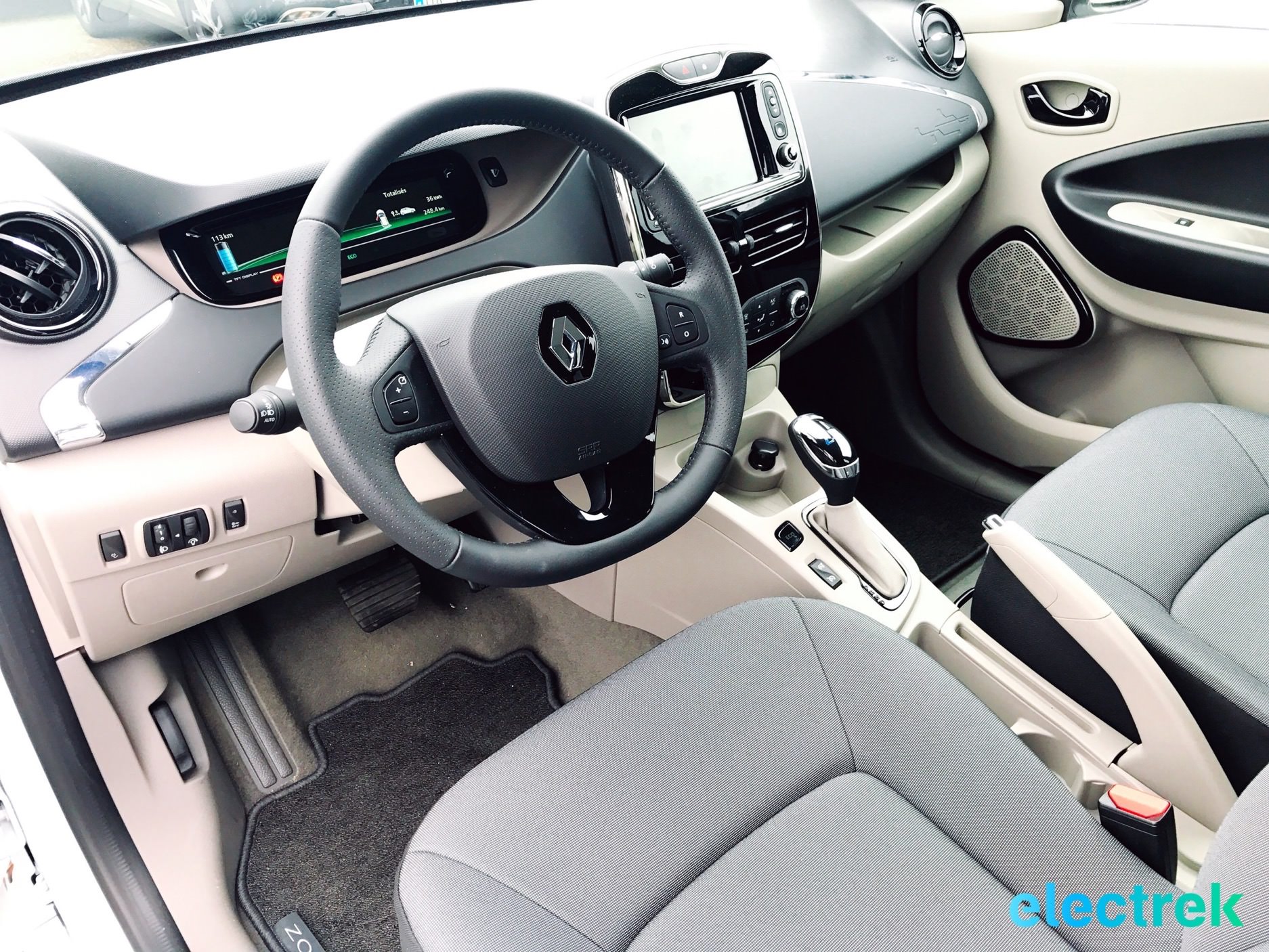 New Renault Zoe Electric Car New Modern Technology Interior Design Details  Bucharest Romania 2021 Stock Photo  Download Image Now  iStock