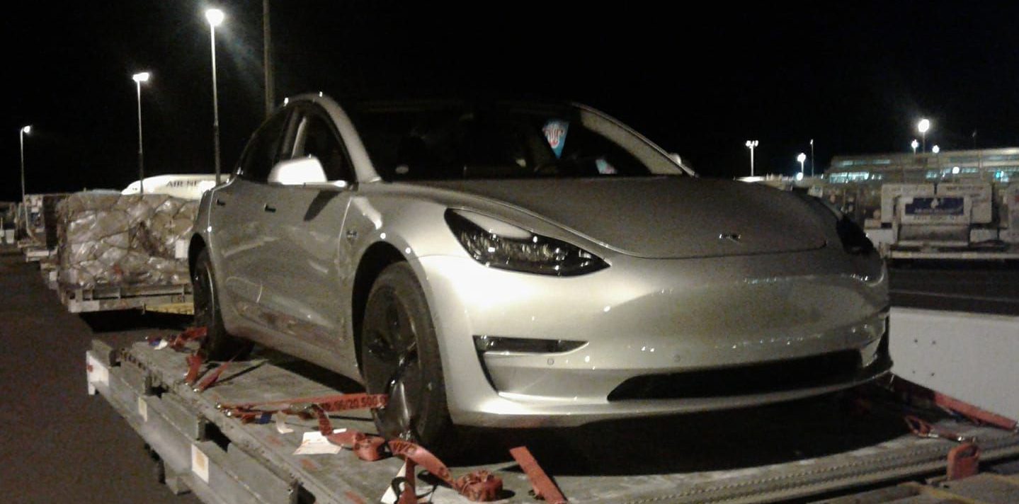 First Tesla Model 3 Spotted Outside The Us Electrek