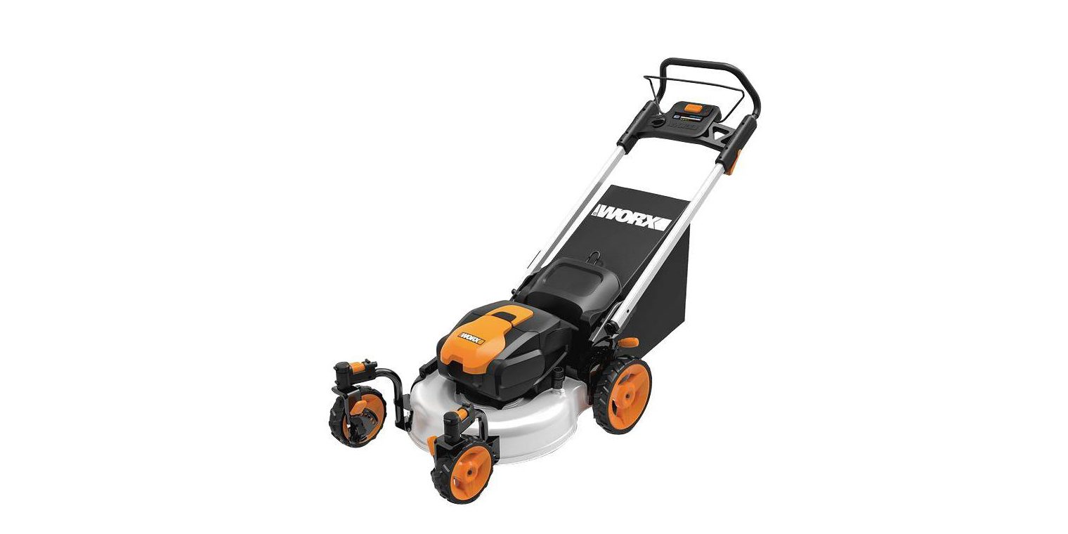 Green Deals WORX WG771 19 inch 56V Electric Lawn Mower