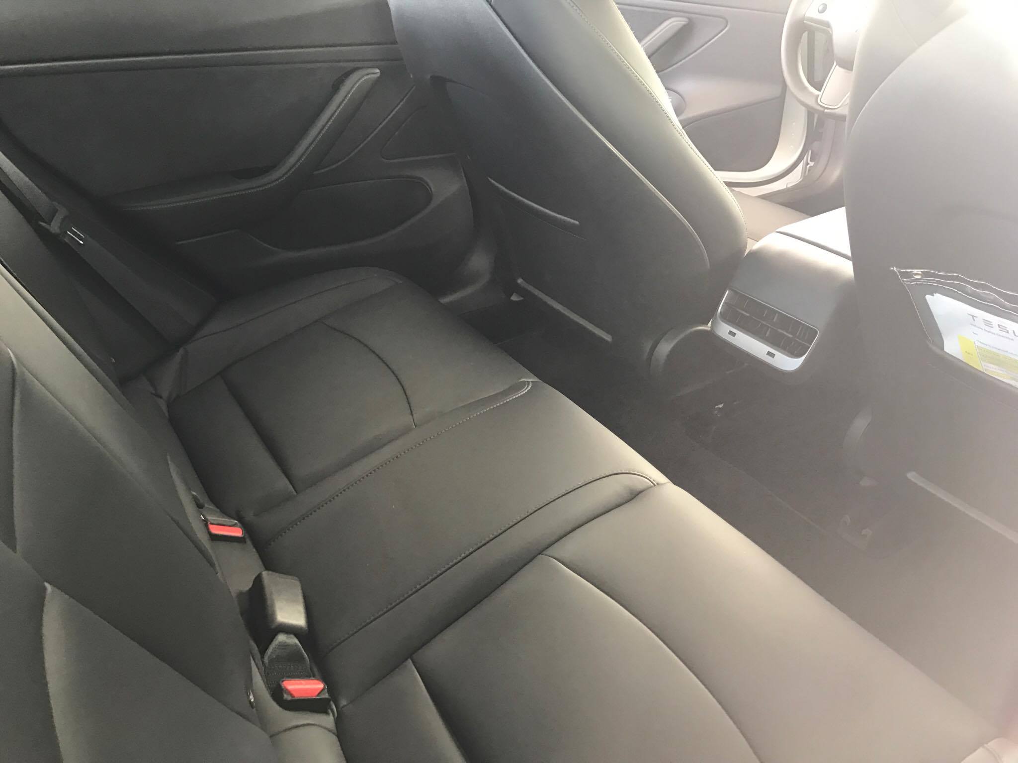 Tesla model 3 2024 back seat space