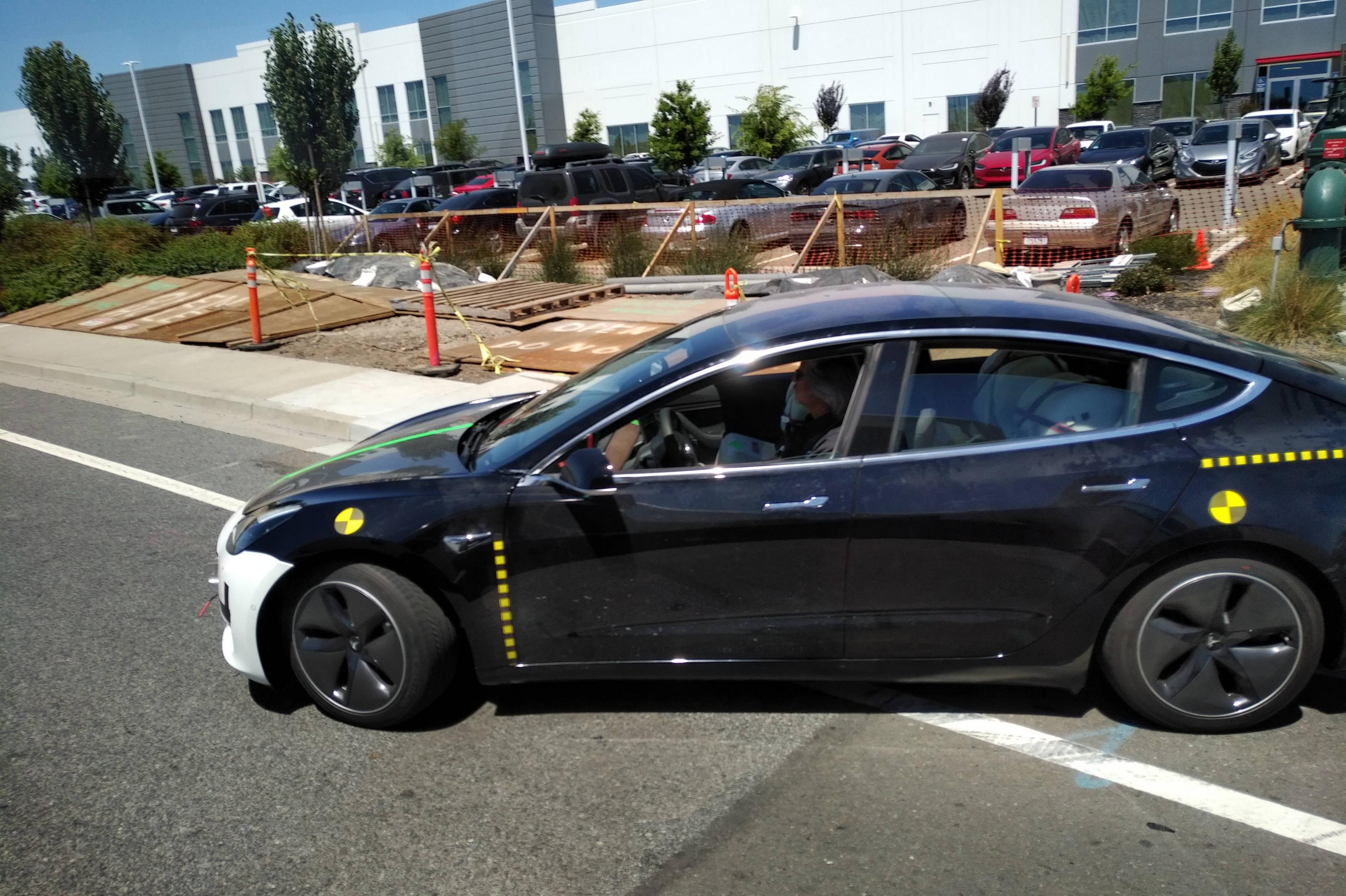 New Tesla Model 3 'test' vehicle spotted, possibly for crash testing