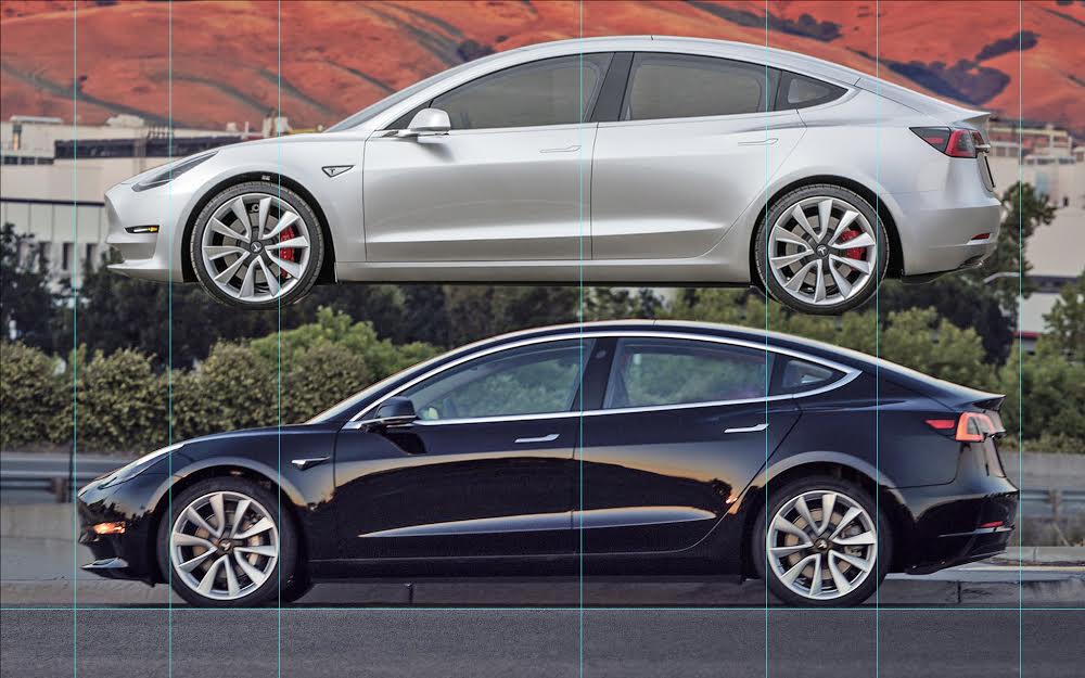 tesla-model-3-comparison-of-pre-alpha-prototype-vs-new-production-unit