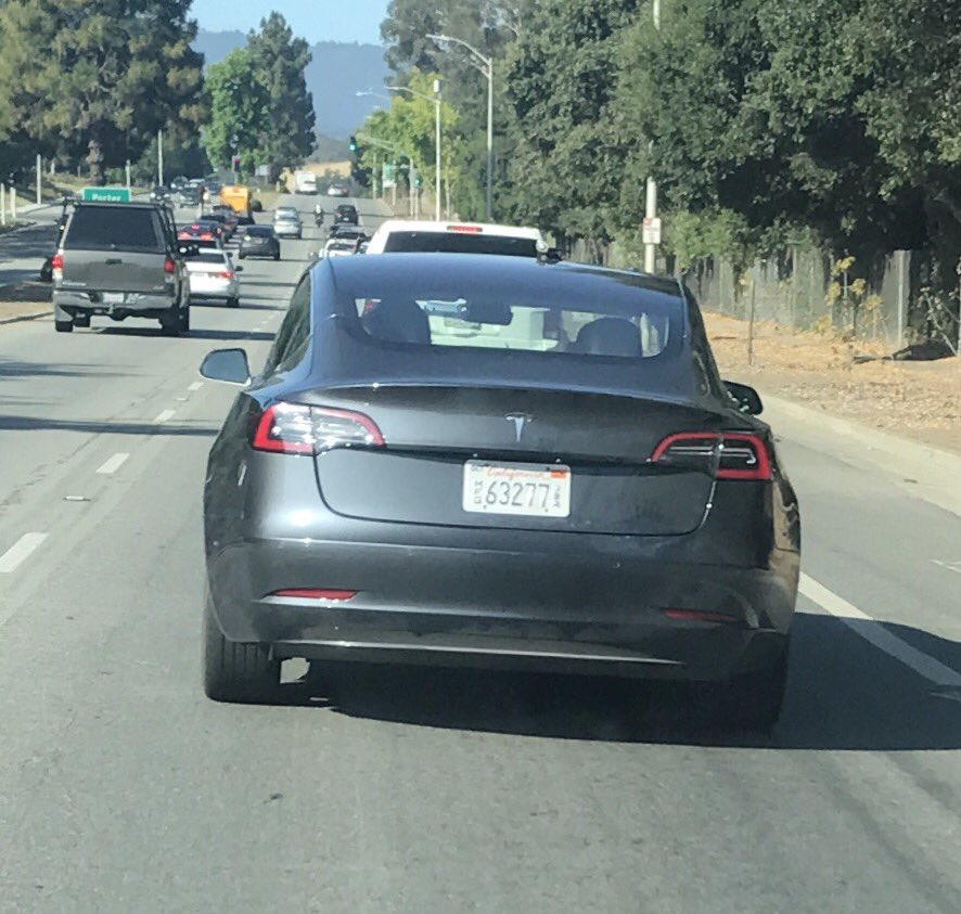 Grey Tesla Model 3
