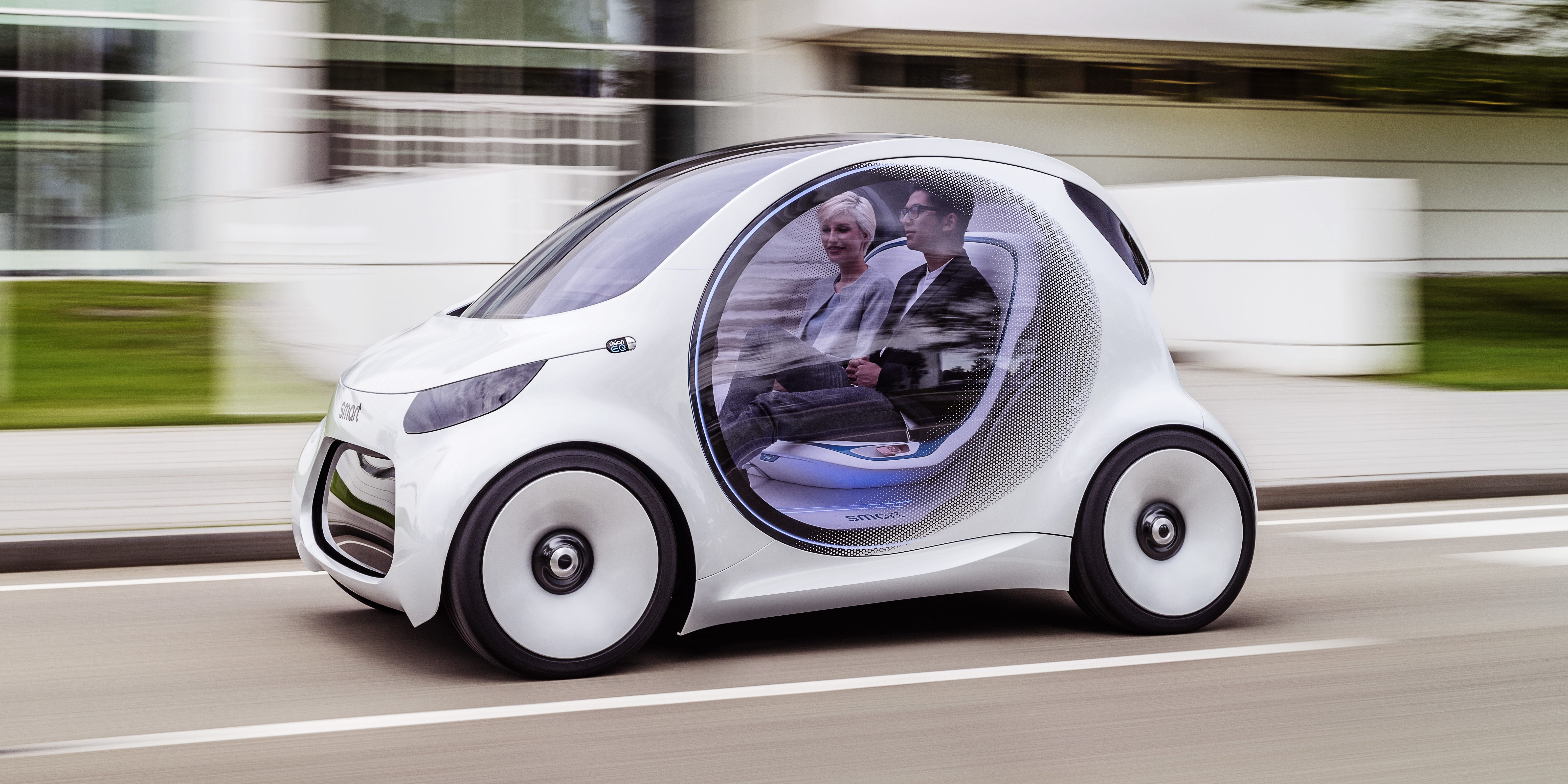 Mercedes unveils a new all-electric and autonomous Smart prototype