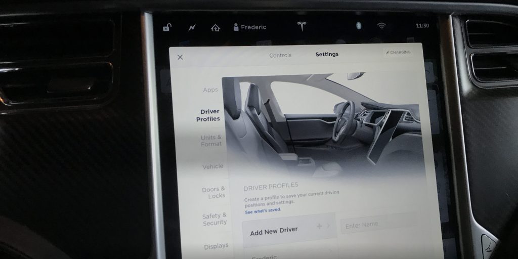 tesla features car sharing cloud based driver profiles musk