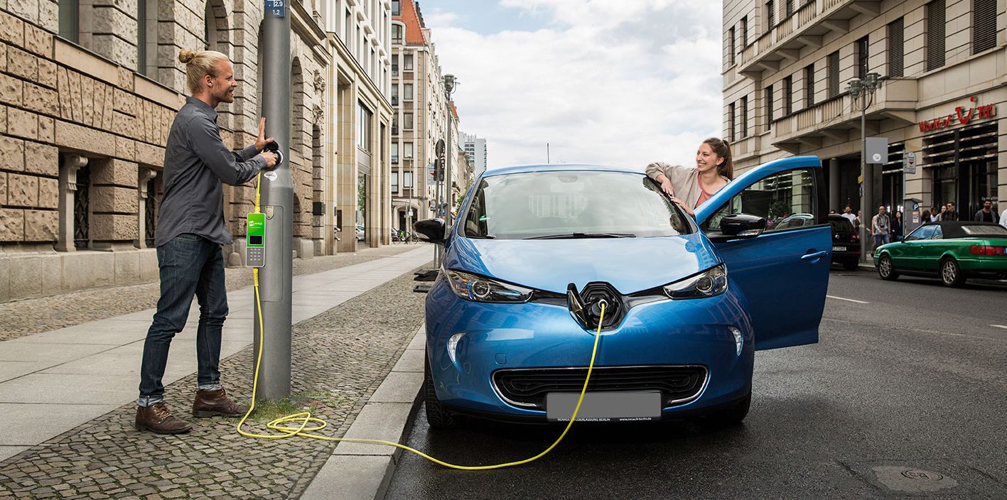 London is installing electric car charging stations inside lamp posts