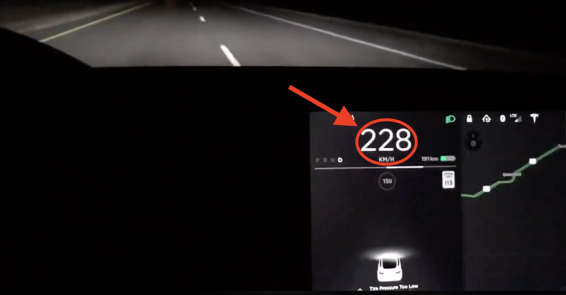 Tesla Model 3 owner shows top speed of 141 mph and other features in  cross-country trip | Electrek