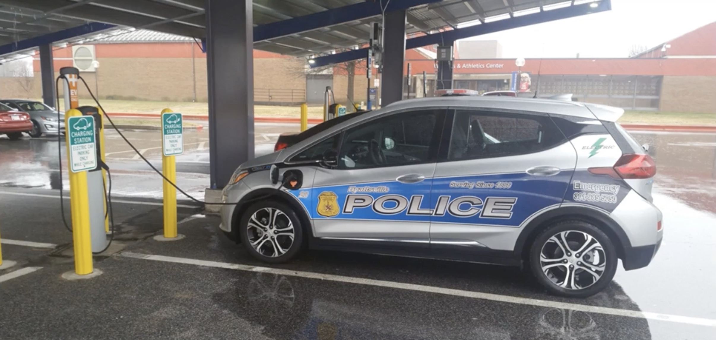 all electric chevy bolt ev police car