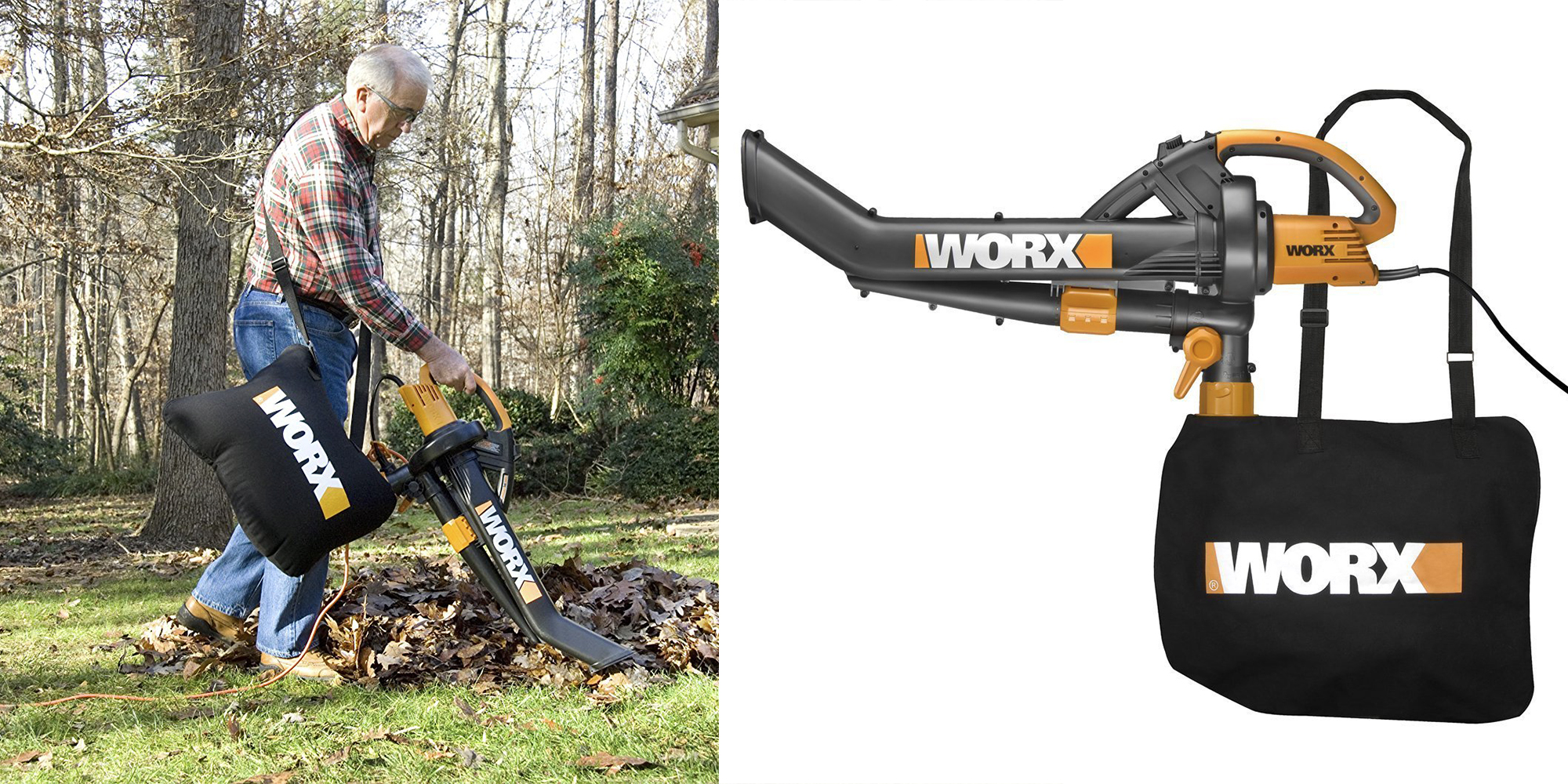 Green Deals WORX TriVac Electric 3 in 1 Leaf Blower Mulcher 54