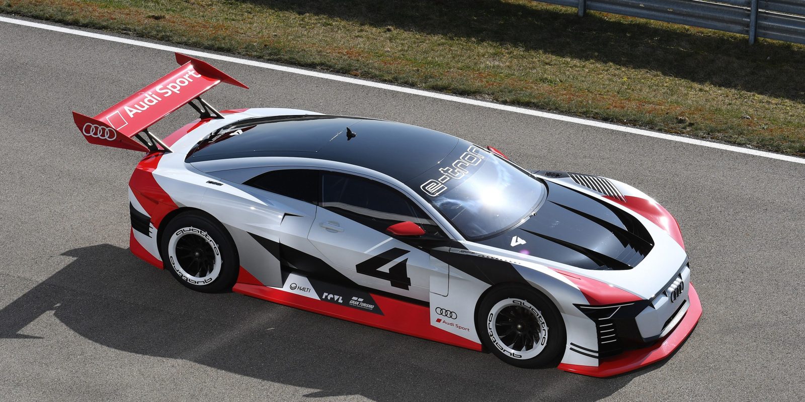 Audi made a real version of the all-electric 'e-tron Vision Gran Turismo'  for the Formula E race taxi