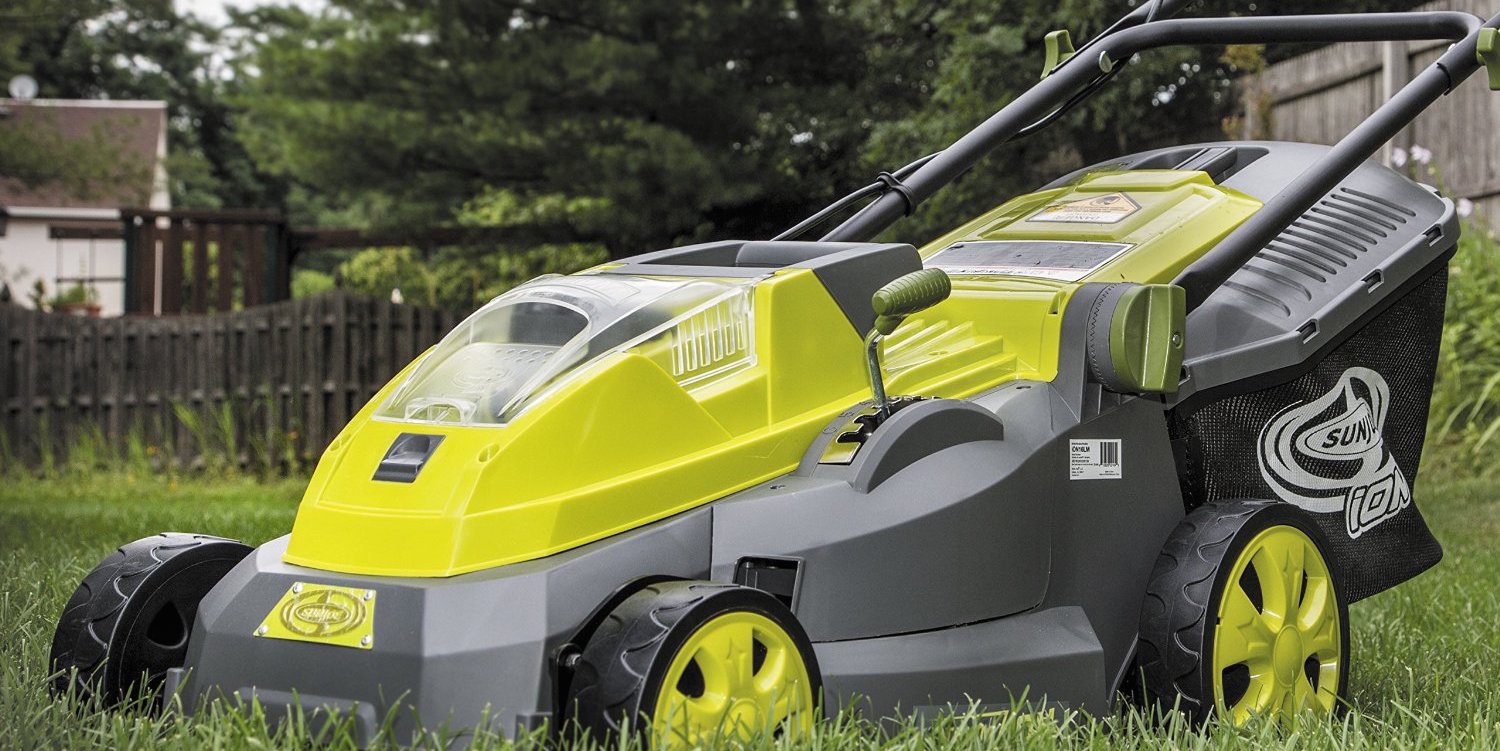 Sun joe ion16lm cordless lawn outlet mower