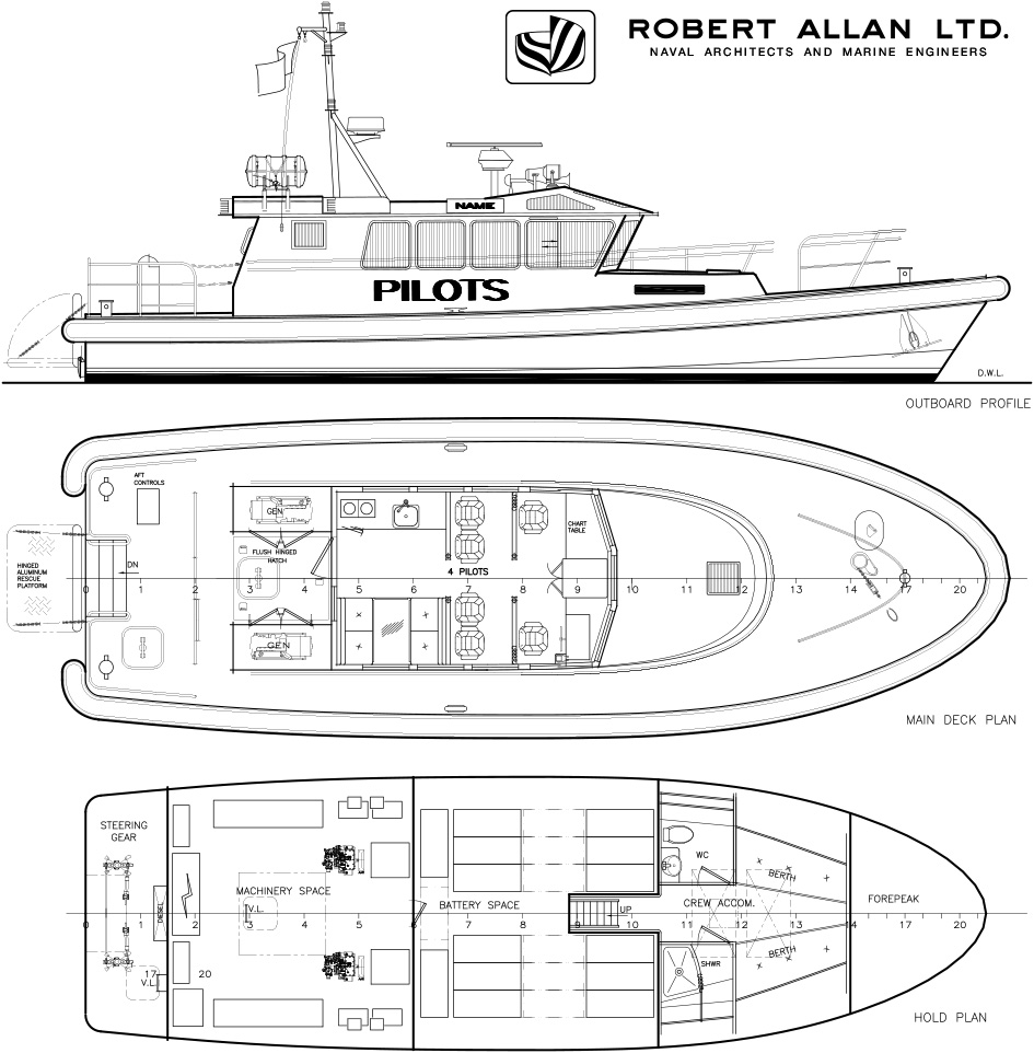 A new allelectric pilot boat unveiled by Robert Allan to ferry pilots
