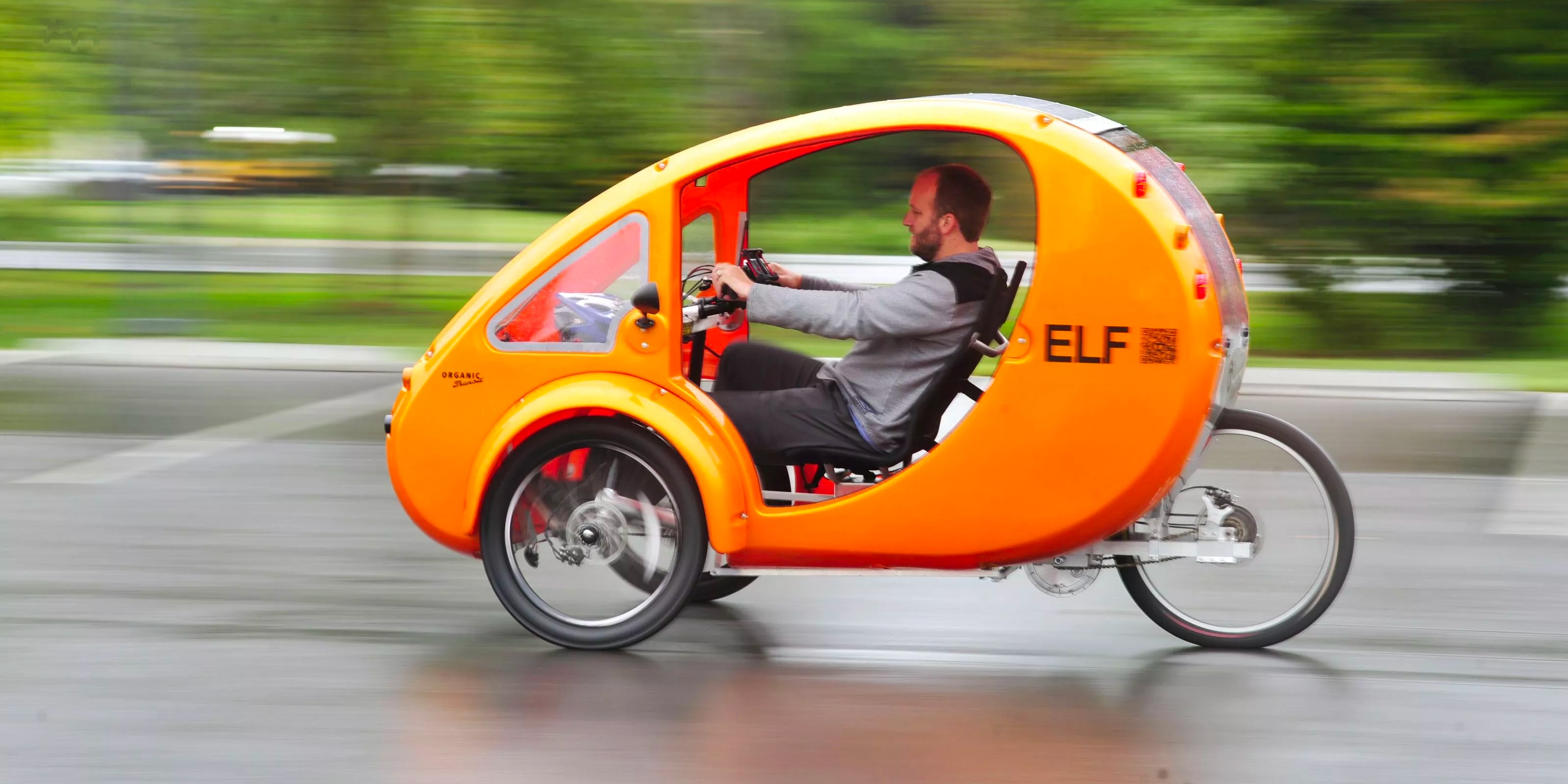 Solar powered electric bike-cars ELF 