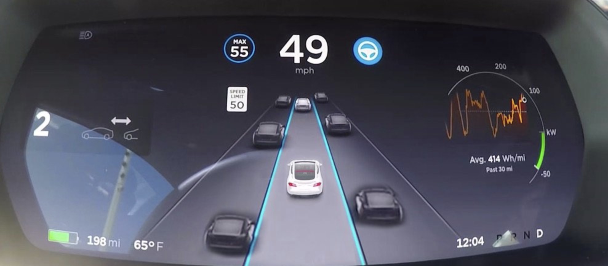 Tesla will release a new Autopilot interface with version 9 software