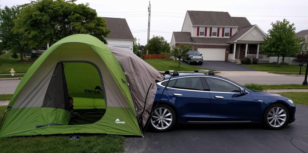 Tesla is working on a 'party & camper mode' for your vehicle to power