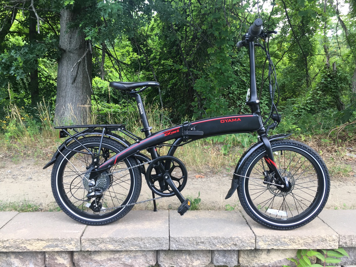 oyama electric folding bike