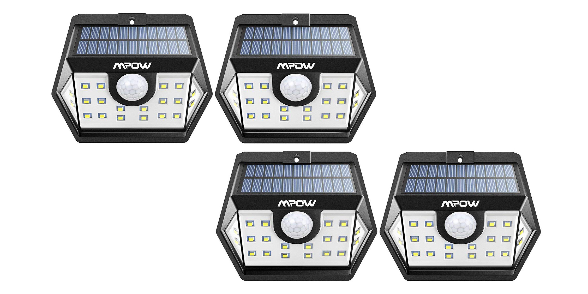 Green Deals Mpow 4 pack 20 LED Solar Outdoor Lights 29 more