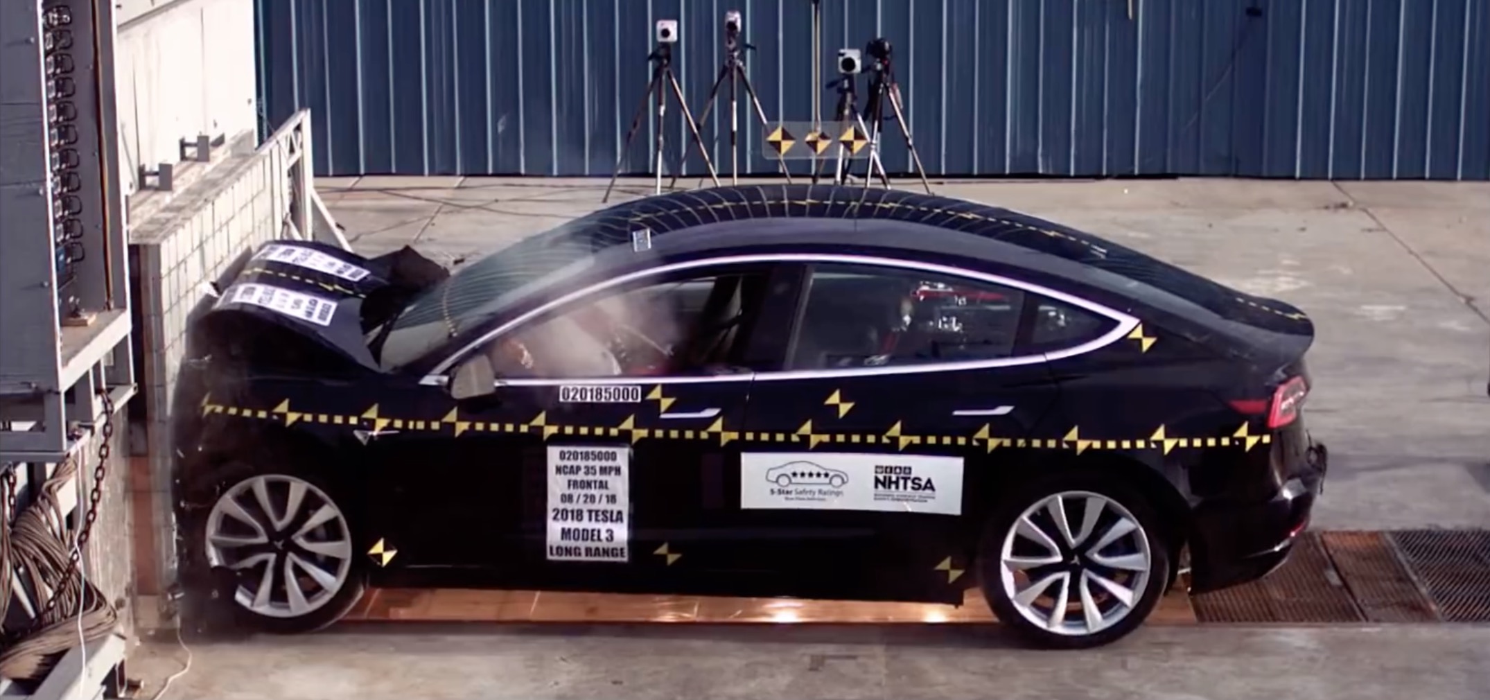 Tesla Model 3 aces crash test, sets 'new safety technology benchmark