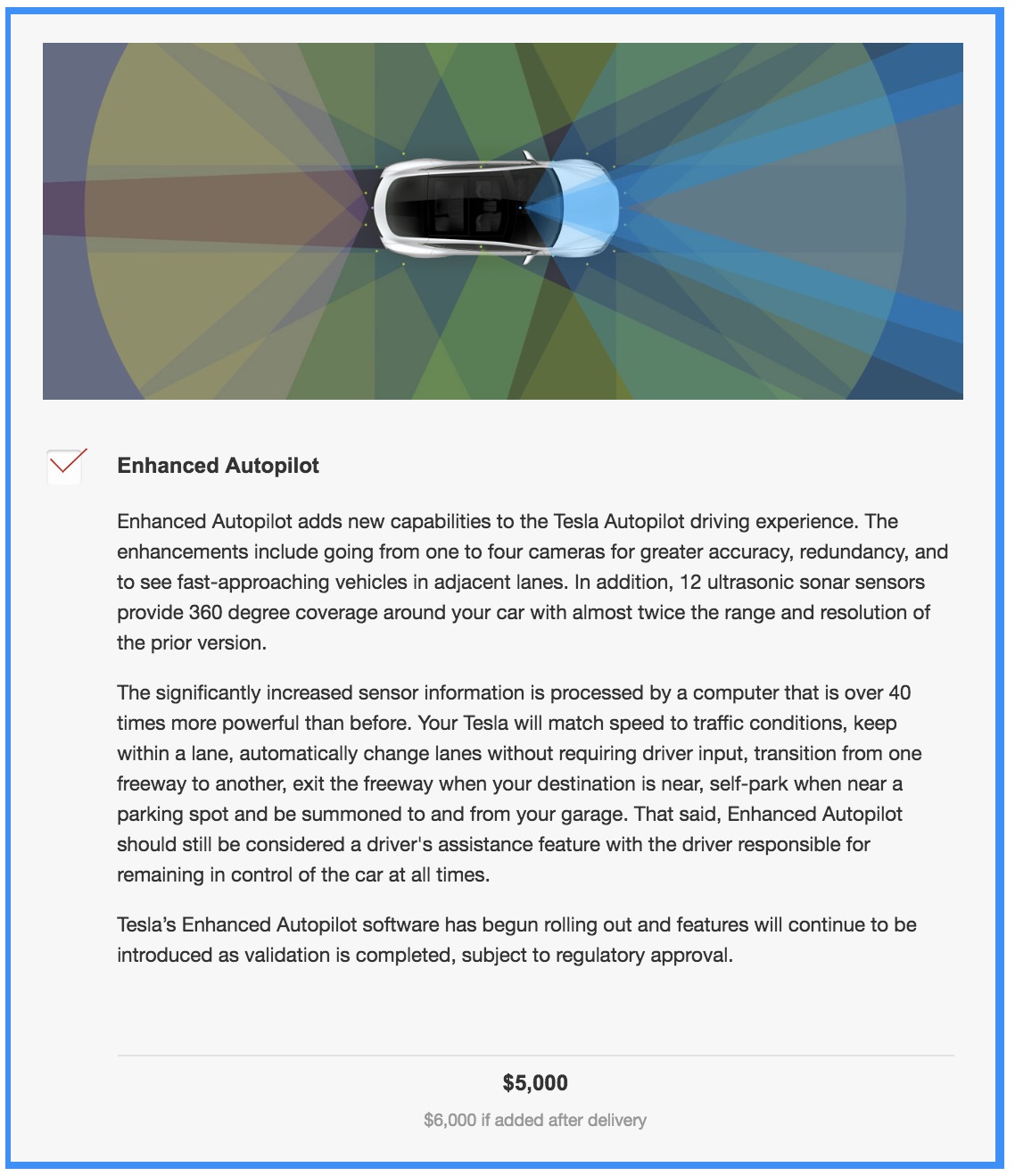 Tesla Removes Full Self Driving Capability Package From