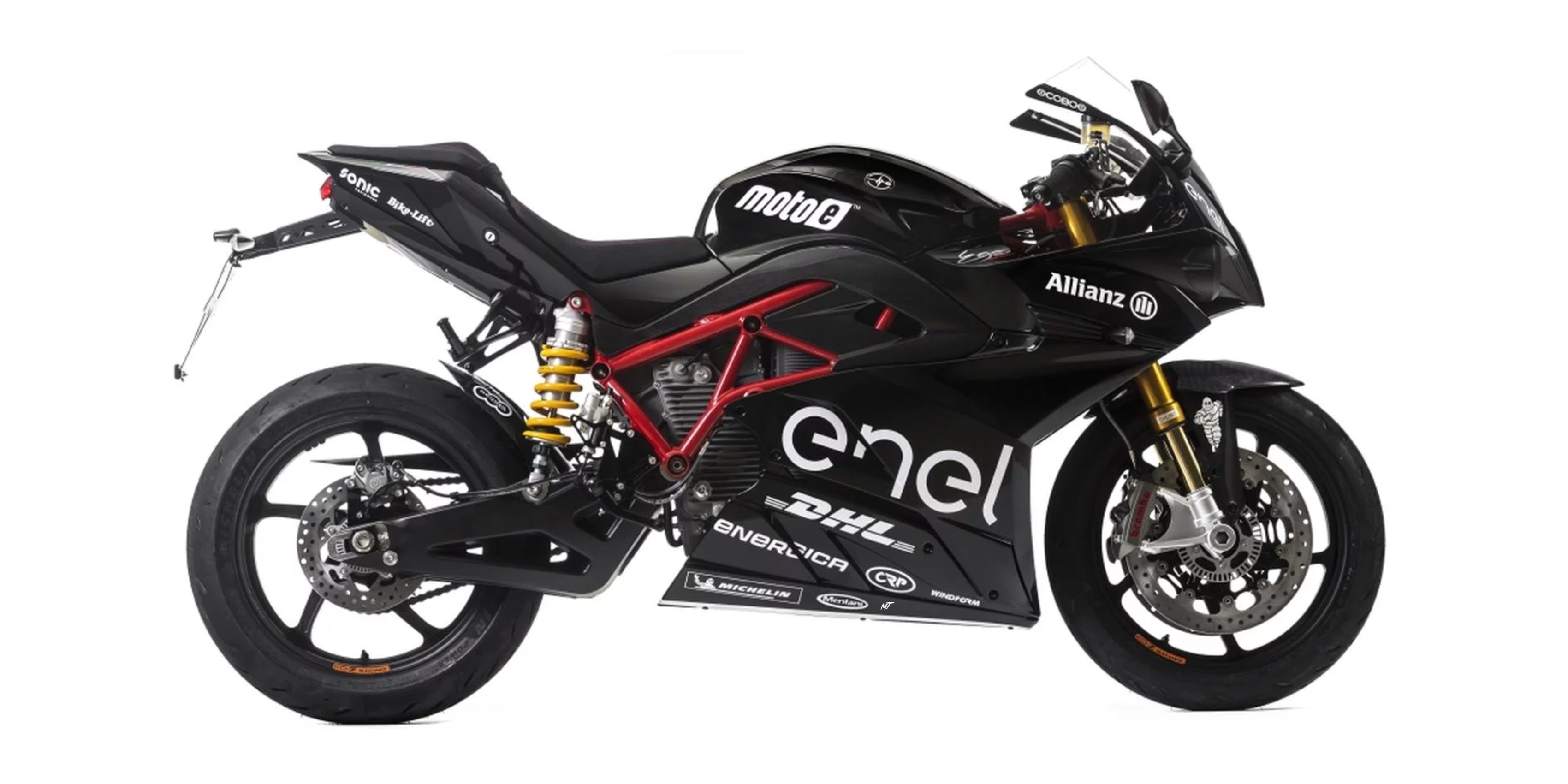 Illustration of Ducati Electric Motorcycle