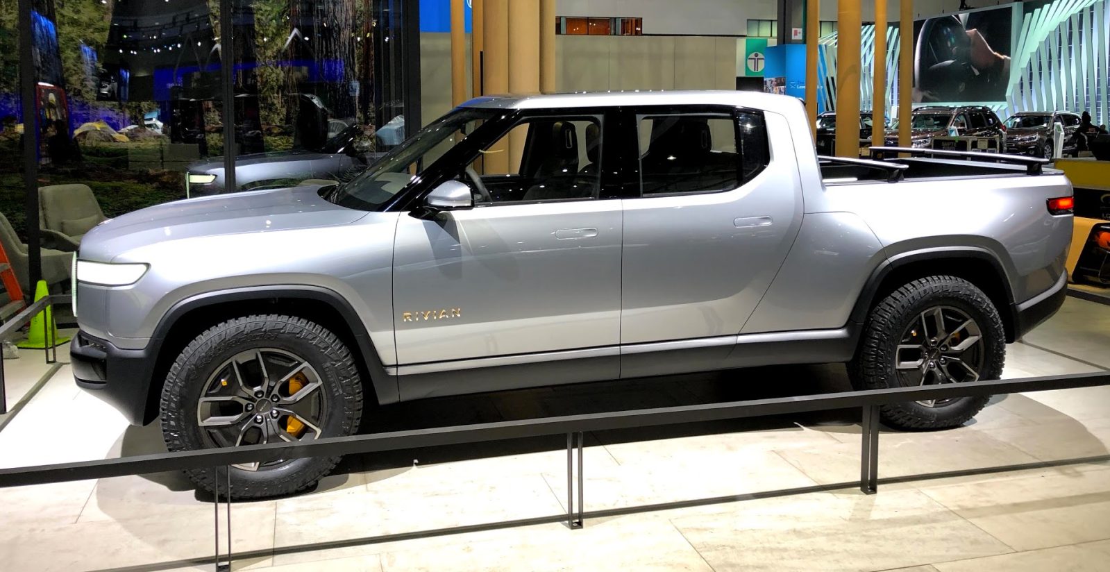 Closer look at Rivian's R1T allelectric pickup truck and