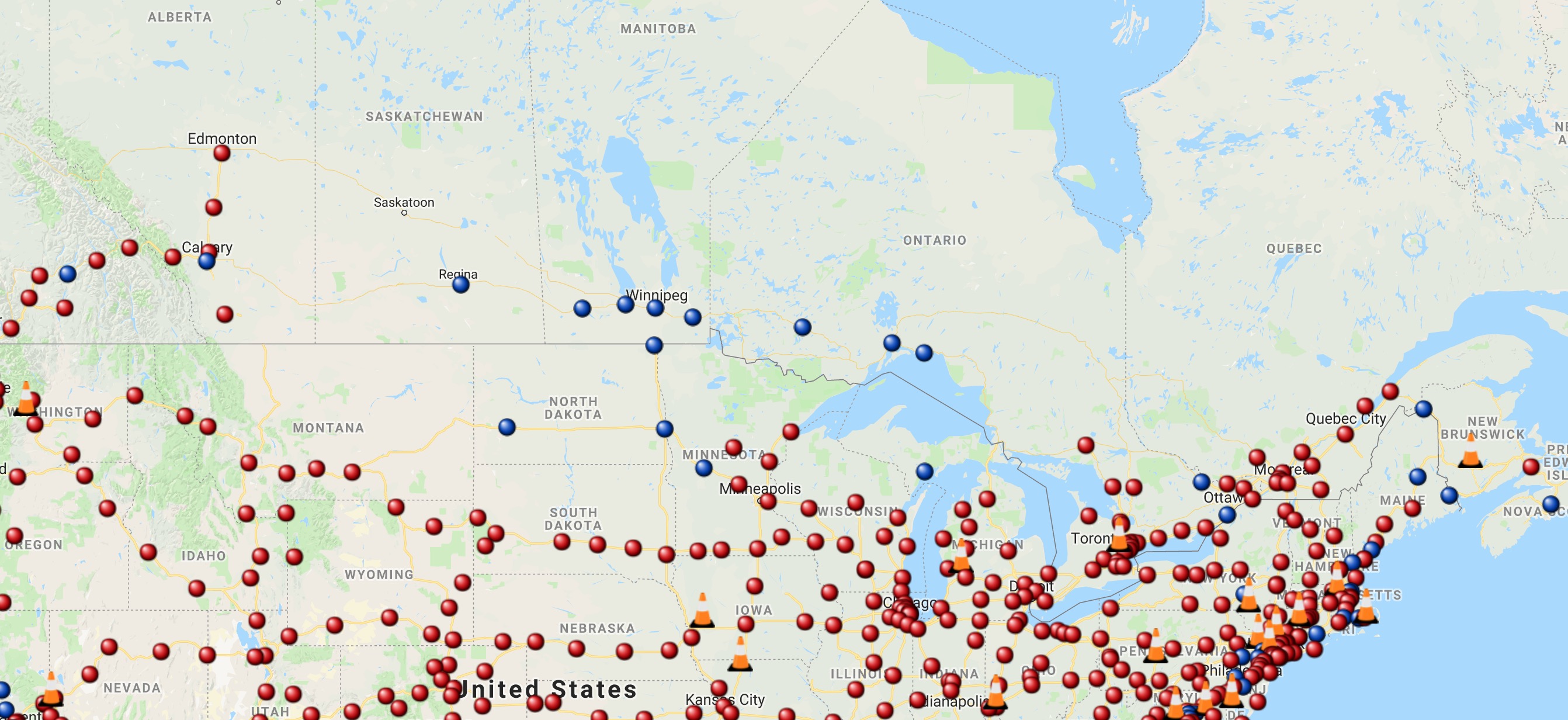 Tesla starts working on Trans-Canada Supercharger route for coast-to