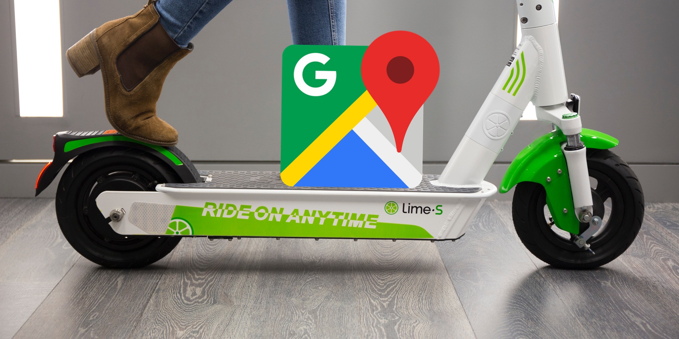 Google Maps include electric scooters and bicycles
