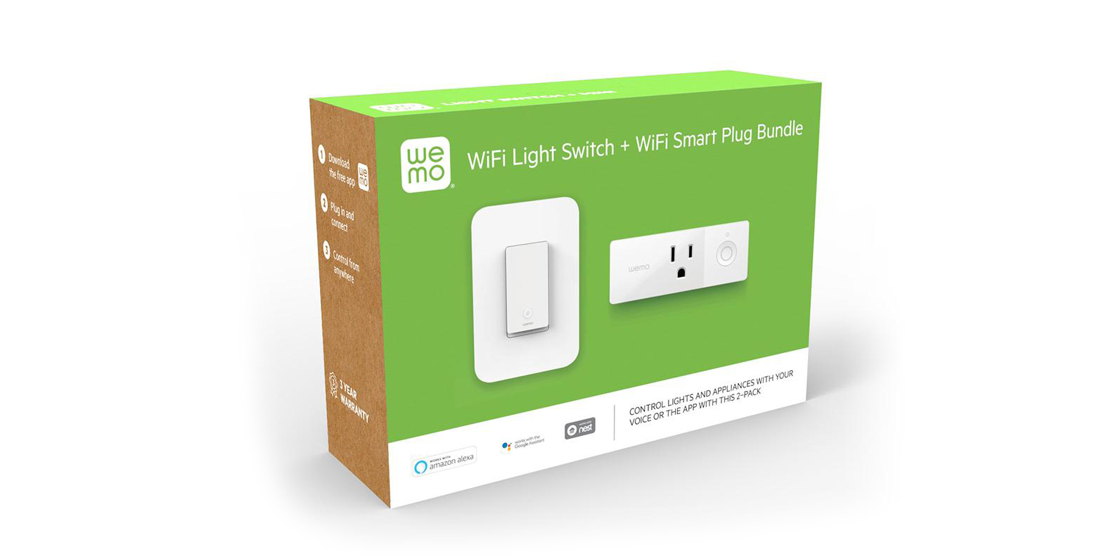 Green Deals Wemo Smart Light Switch Plug Bundle 40 65 Value