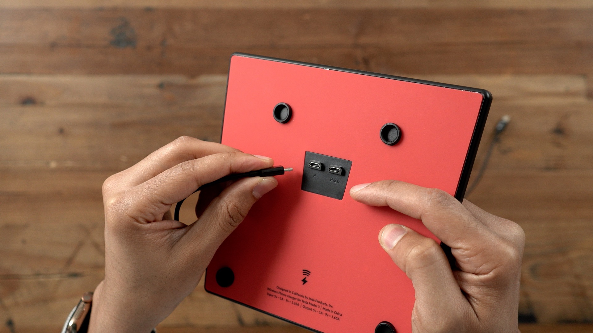 Jeda Wireless Pad for Tesla Model 3 review wireless charging with